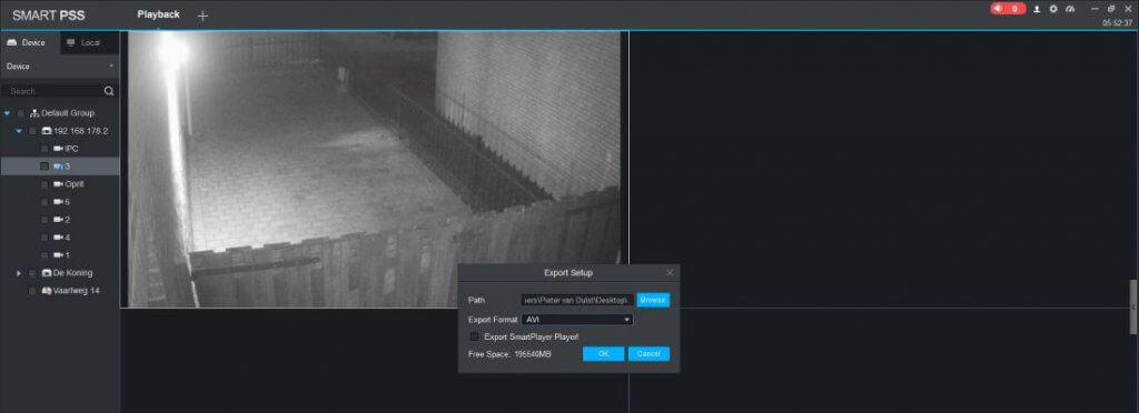 Dahua Smart PSS handleiding beelden terugkijken 7 Dahua Smart PSS handleiding beelden opslaan bestandsformaat