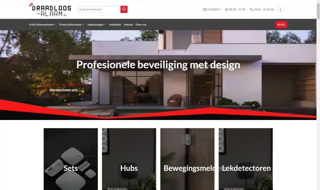 Website maken draadloos-alarm.nl