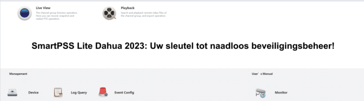 SmartPSS Lite Dahua 2023