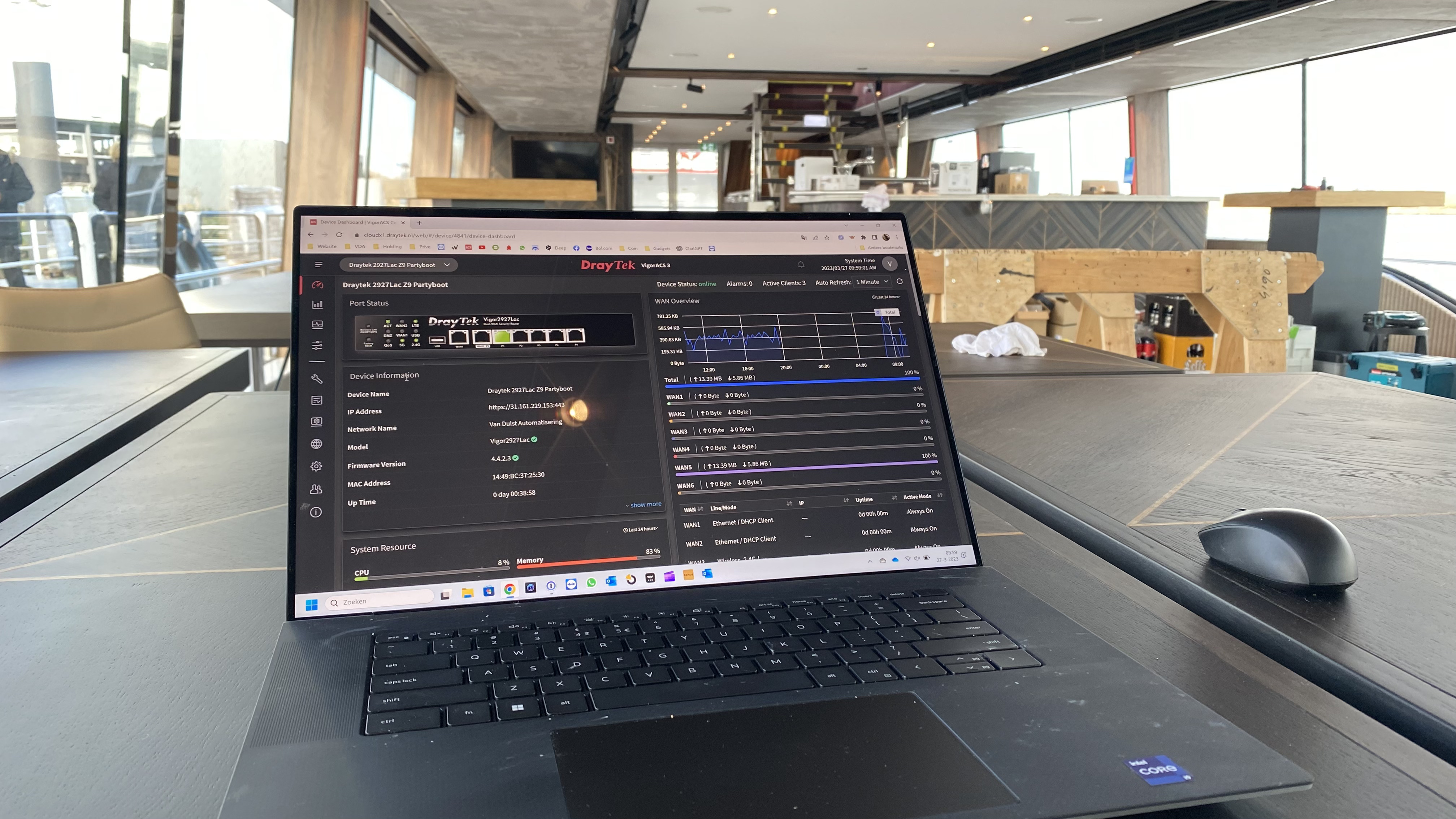 Netwerk- en computerinstallatie voor een zakelijke klant in de regio Moerdijk