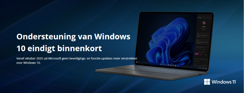 Windows 10 ondersteuning stopt 2025