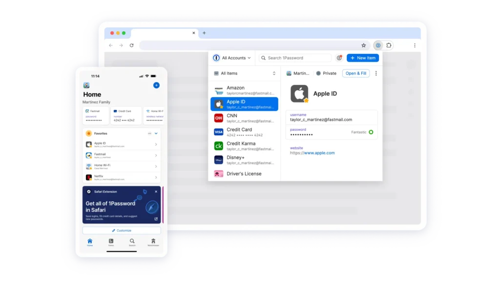 1password wachtwoord manager