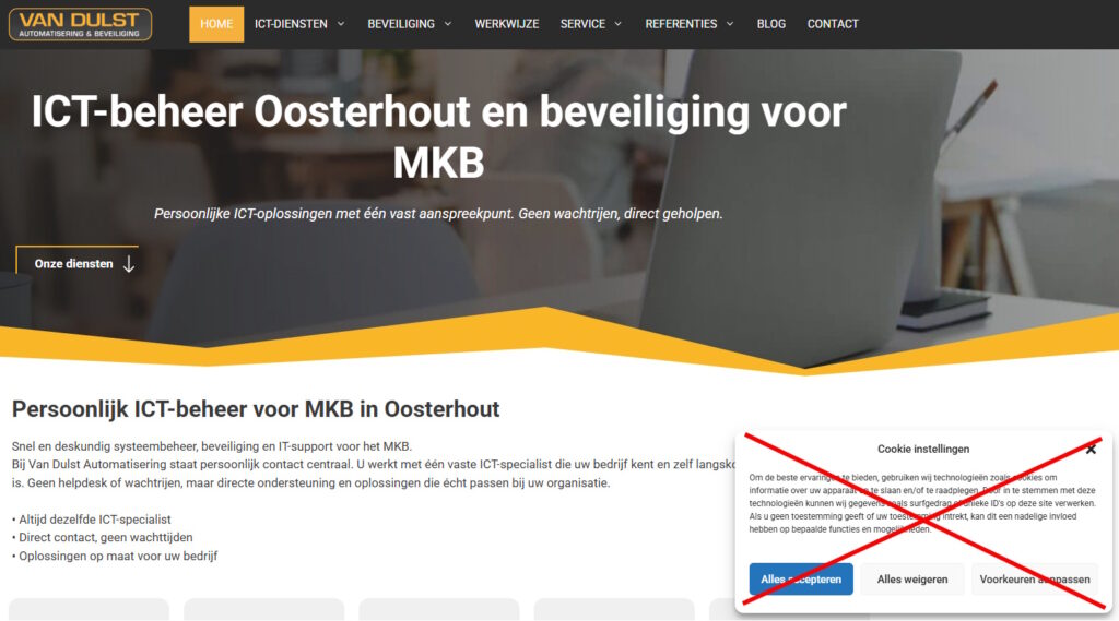 Cookie popups verwijderen in Chrome